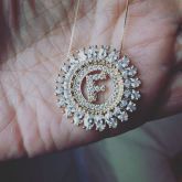 Mandala de Letra F - Redonda